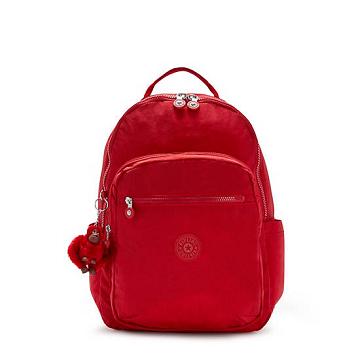 Kipling Seoul Large 15" Laptop Rygsække Lyserød Rød | DK 1847VR